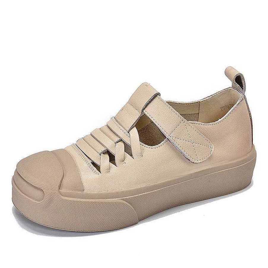 Dwarves Braid Leather Rubber Toecap Sneakers For Women Touch-Strap In / /