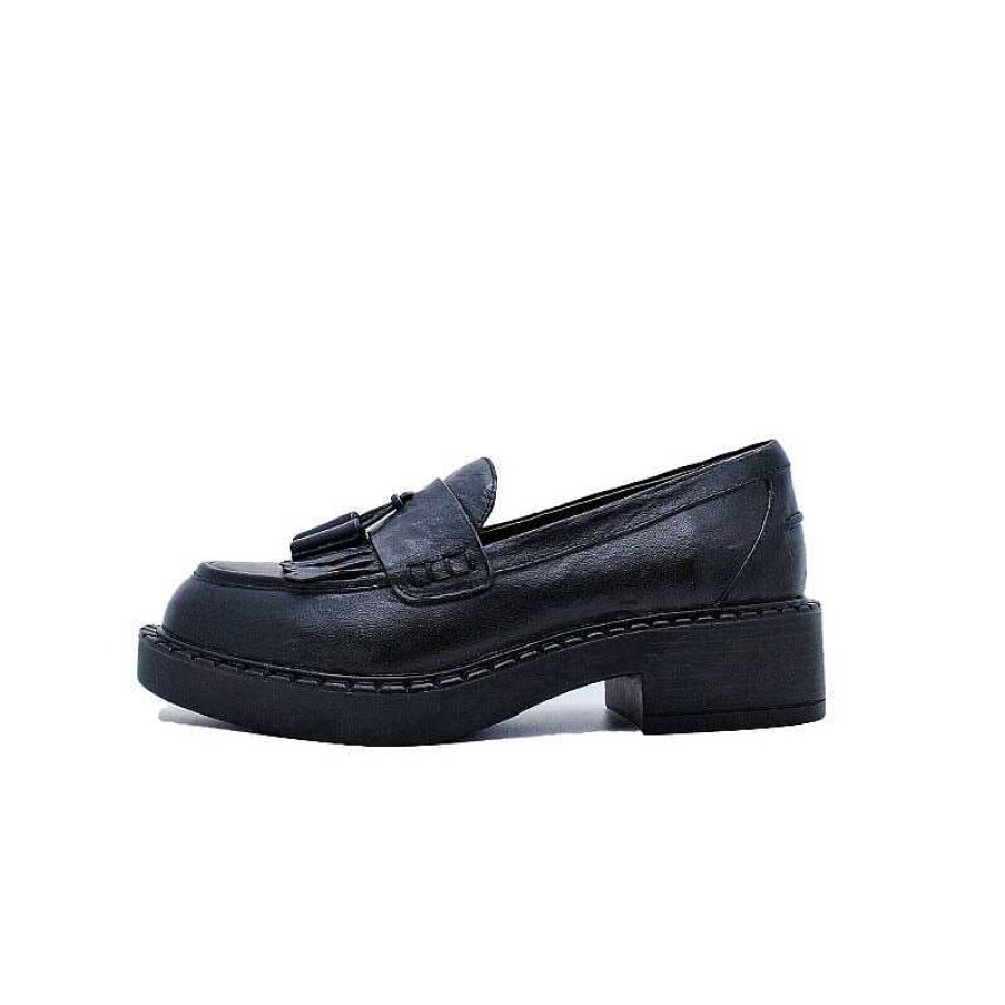 Dwarves Horse Leather Loafers With Tassels Handmade Shoes In /