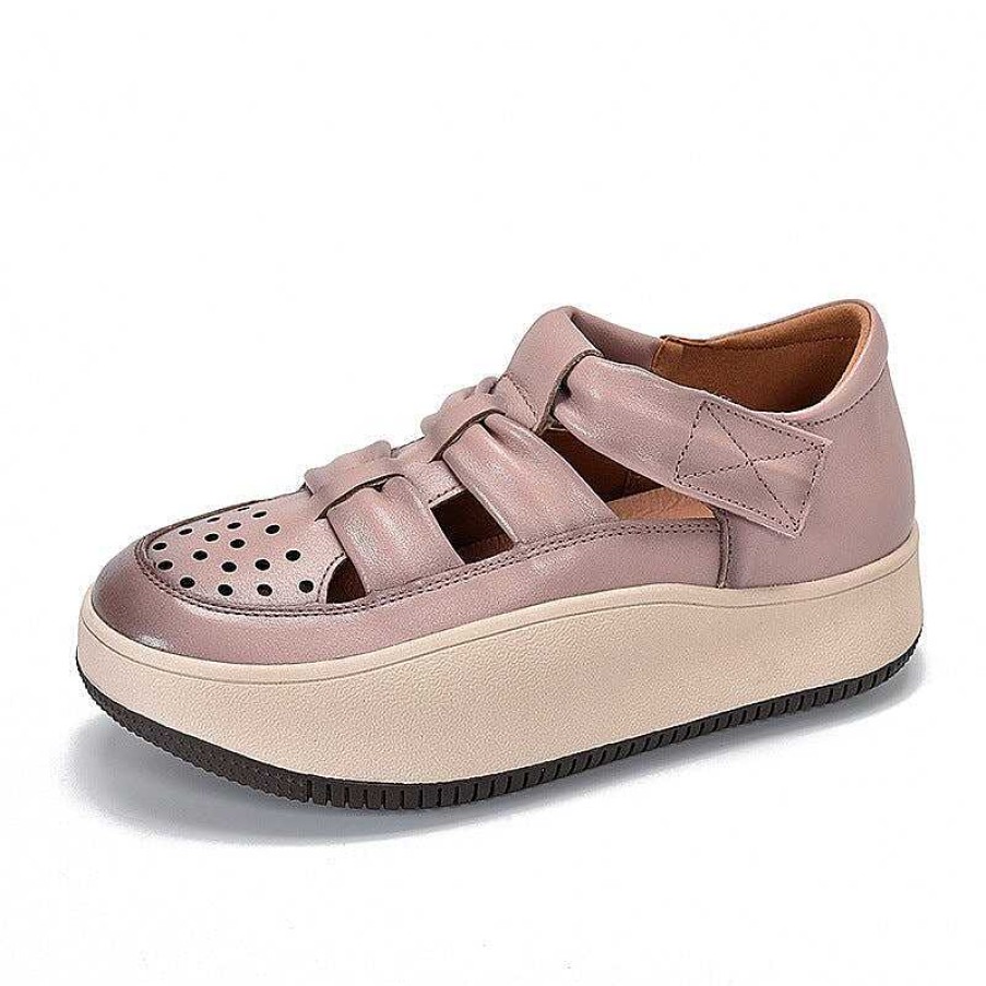 Dwarves Leather Touch-Strap Perforated Platform Sneakers For Women In / /