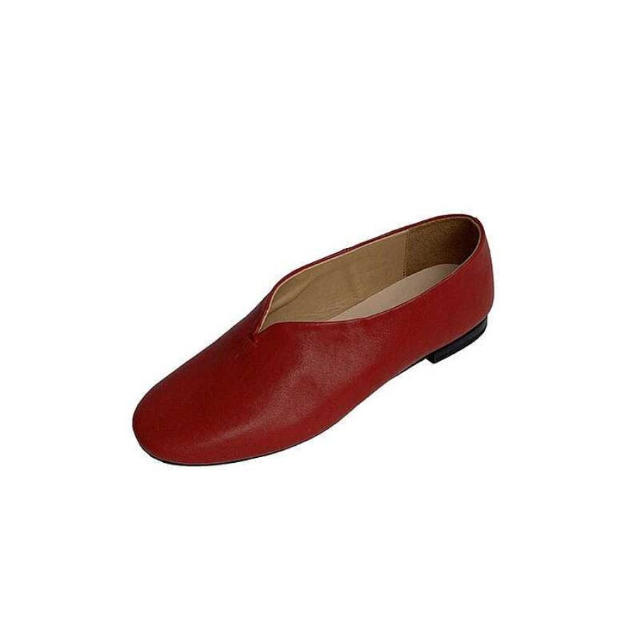 Dwarves Genuine Leather Slip-On For Women Handmade Soft Flats In / /