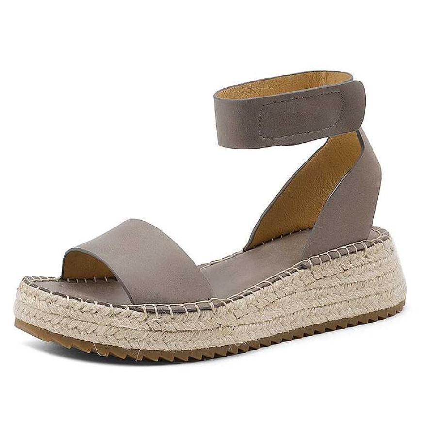 Dwarves Slingback Espadrille-Wedge Leather Sandals In / /