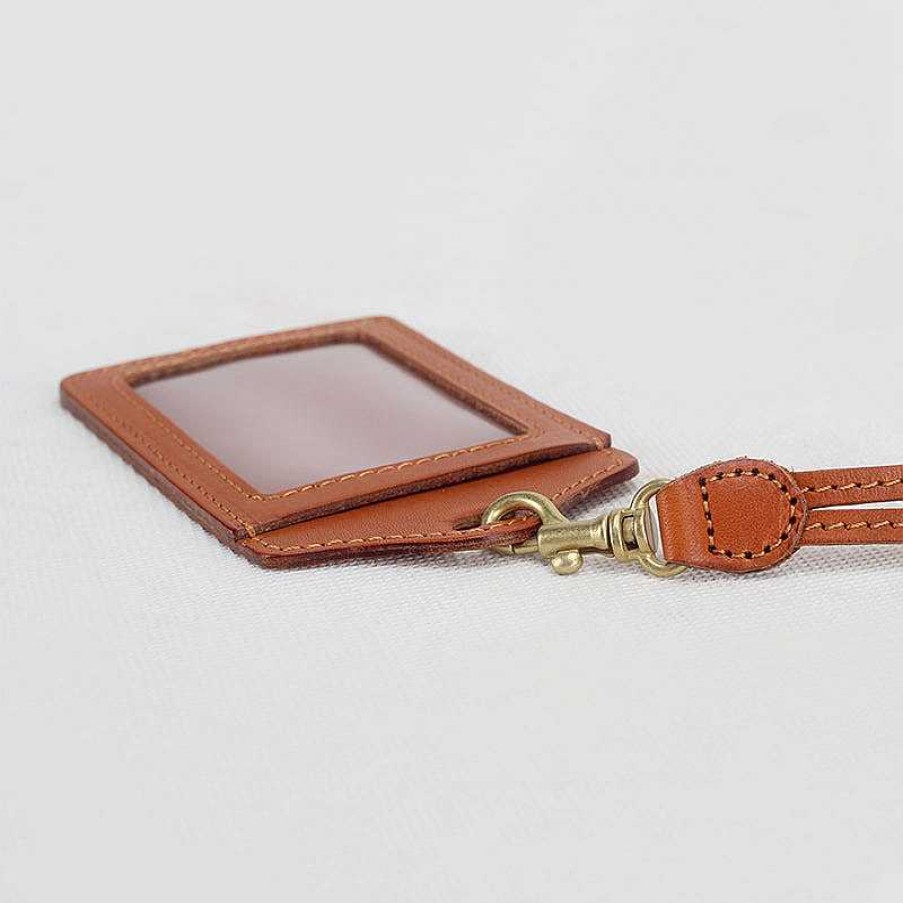 Dwarves Vegetable Tanned Leather Handmade Fashion Badge Holder